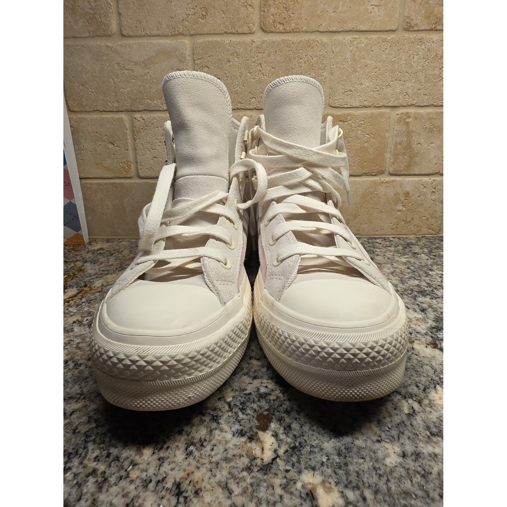 Converse Platform Pink White Women's Size 9 Sneakers Shoes A05962C High Top